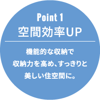 Point 1 空間効率UP